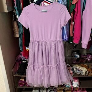 Cat & Jack Lilac Tulle Kids Dress
